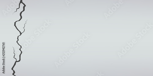 Creative vector illustration of realistic wall cracks set isolated on transparent background. Art design fracture rift on surface ground. Abstract concept graphic cleft broken collapse element.