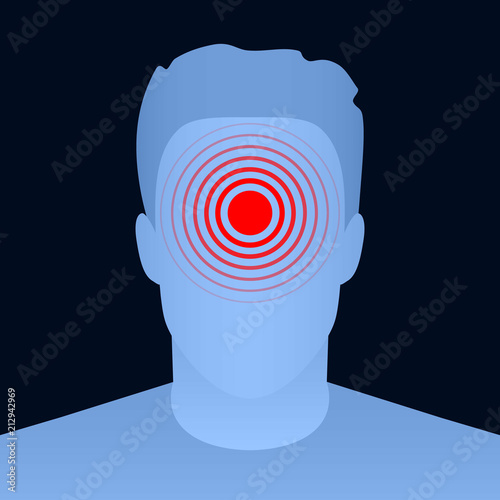 Creative vector illustration of pill target spot symbol, medical painkiller drug icon isolated on transparent background. Art design red pain circle. Abstract ache analgetic remedy medicine element