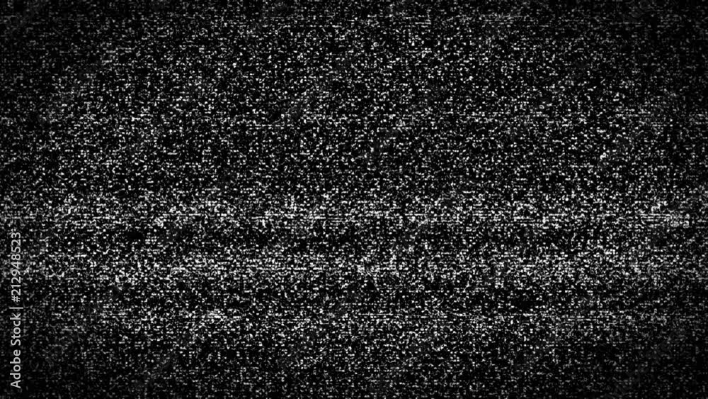 Television test pattern and static noise, abstract technology background