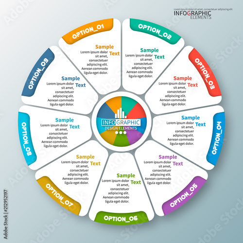 Abstract 3D Paper Infographics