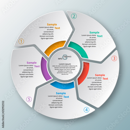 Abstract 3D Paper Infographics