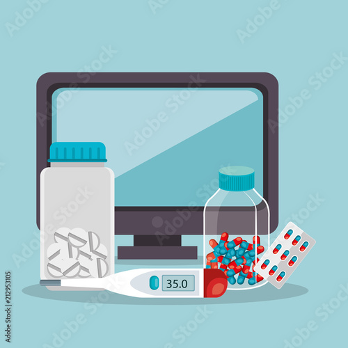 tele medicine online with desktop
