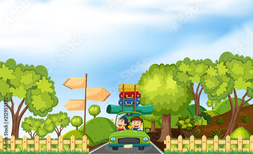 Couple going on a roadtrip