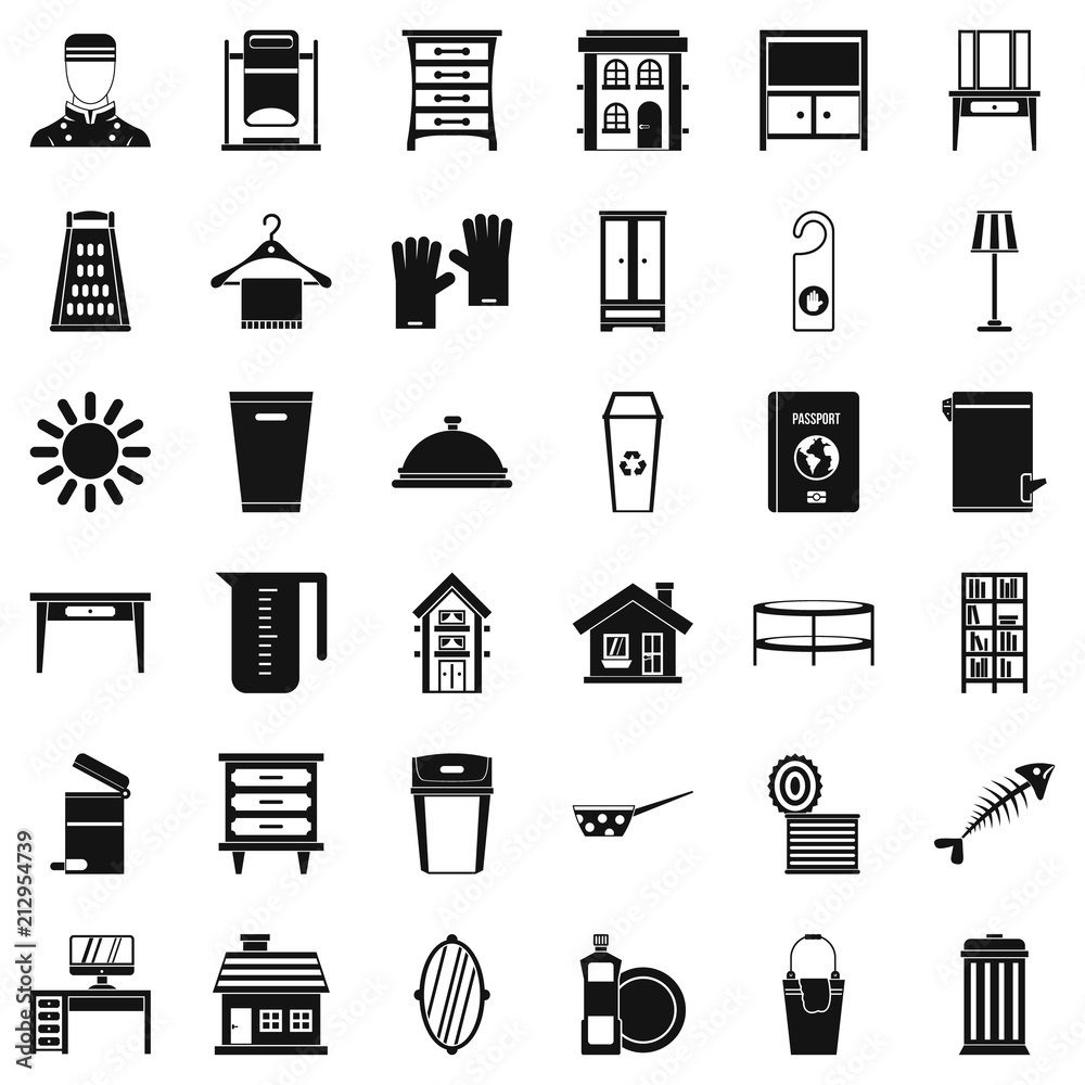 Cleaning service icons set. Simple style of 36 cleaning service vector icons for web isolated on white background Cleaning service icons set. Simple style of 36 cleaning service vector icons for web isolated on white background