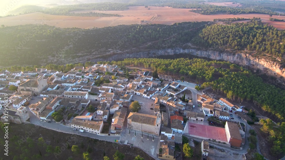 Alarcon, Cuenca (España) a vista de drone