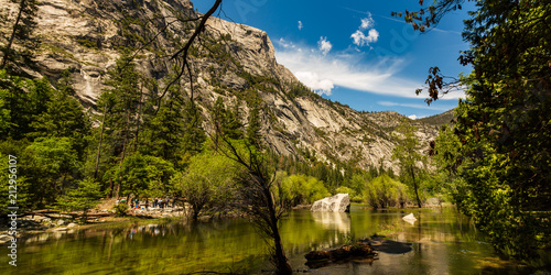 Water flood area in high area of Mammoth Lakes