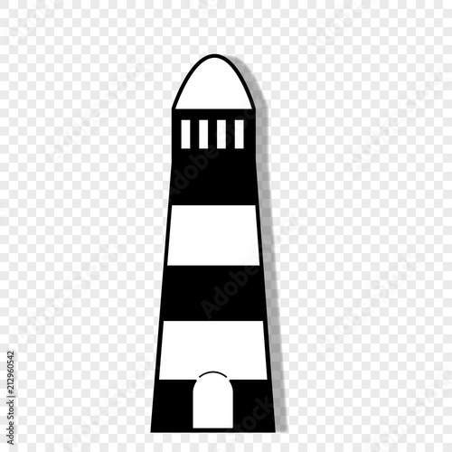 light house icon isolated on transparent background.