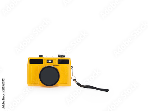 Isolated toy camera with lens cap