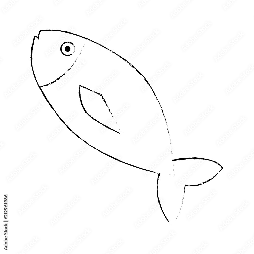 fresh fish meat icon vector illustration design Stock Vector | Adobe Stock