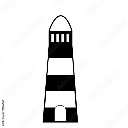 lighthouse icon isolated on white background.