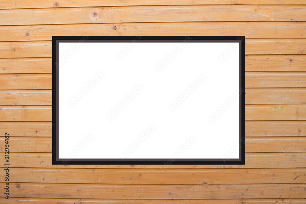 light style wooden planks. Photo Frame Mock Up. Empty space for text design and message 