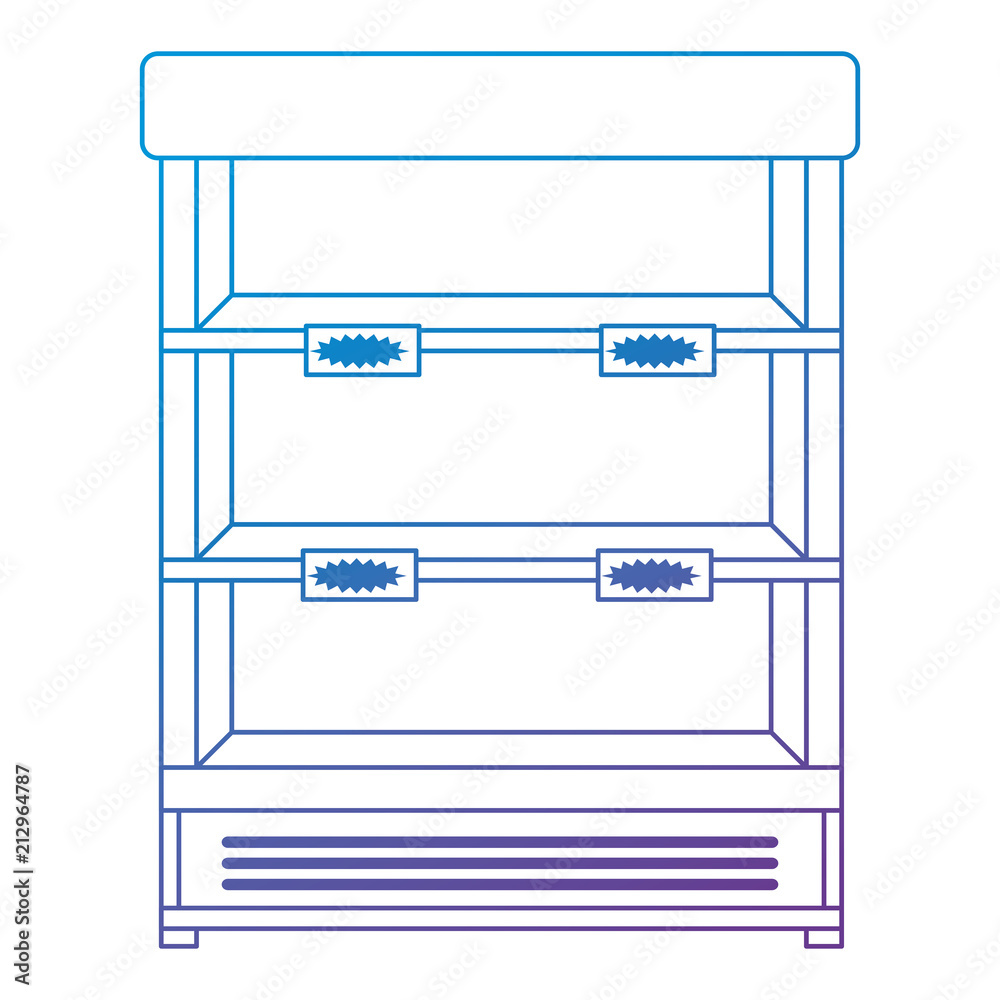 supermarket shelving empty icon vector illustration design supermarket shelving empty icon vector illustration design