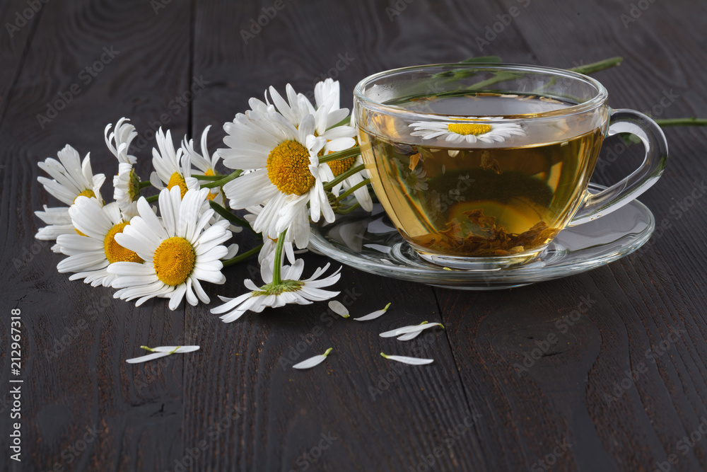 Herbal tea with a chamomile Herbal tea with a chamomile