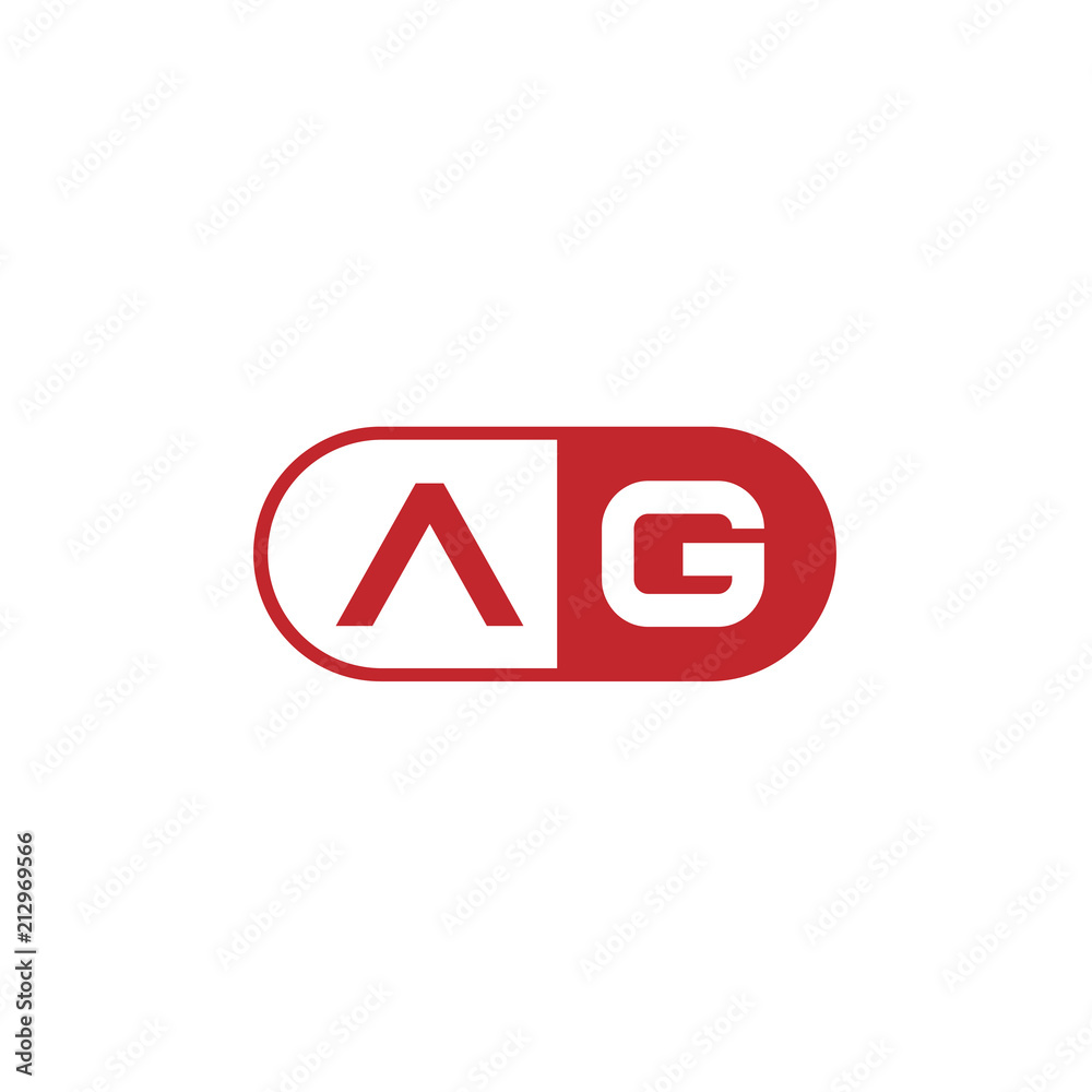 Initial Letter AG Logo Template Design Initial Letter AG Logo Template Design