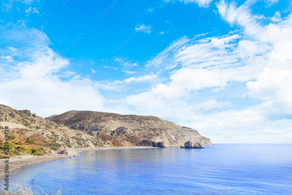 Beautiful view of the cliff over the sea Beautiful view of the cliff over the sea