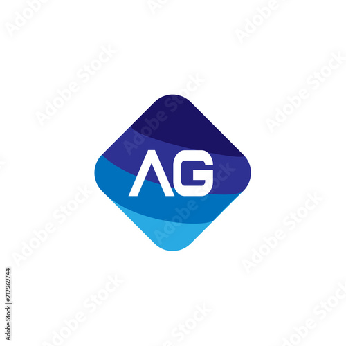 Free Download Initial Letter AG Logo Template Design - GFXLoad