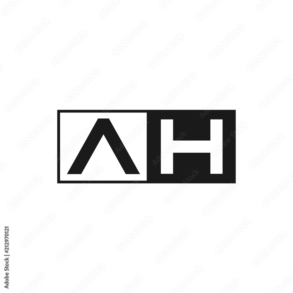 Initial Letter AH Logo Template Design Initial Letter AH Logo Template Design