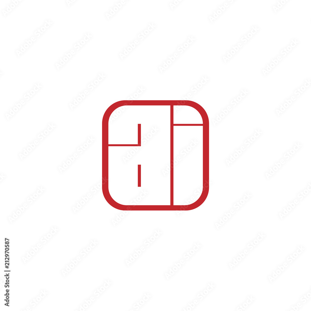 Initial Letter AI Logo Template Design Initial Letter AI Logo Template Design