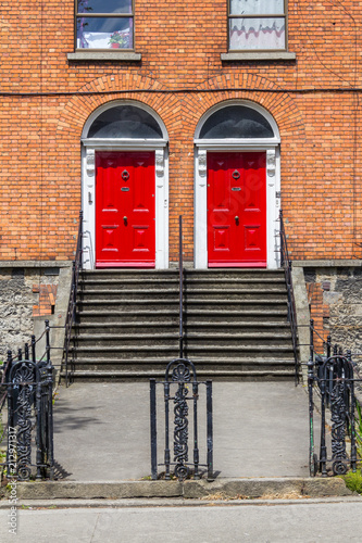 Photography Houses with colored doors