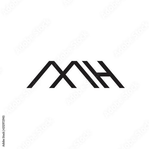 MH logo letter design