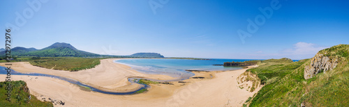 panorama view of summer donegal beach Ireland