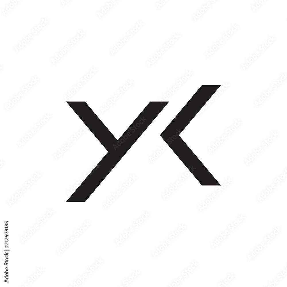 YK logo letter design YK logo letter design