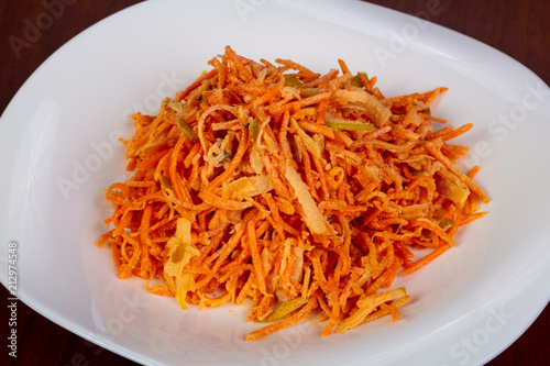 Salad with carrots and apple
