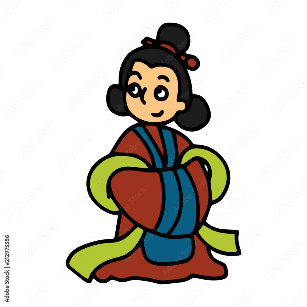 Naklejka premium Fairy in Journey to the West, the Chinese Mythology Novel Tale