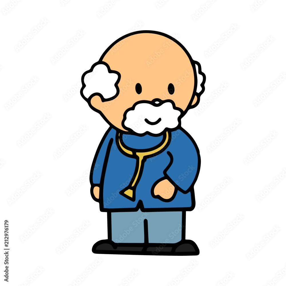 Doctor cartoon illustration isolated on white background for children color book Doctor cartoon illustration isolated on white background for children color book