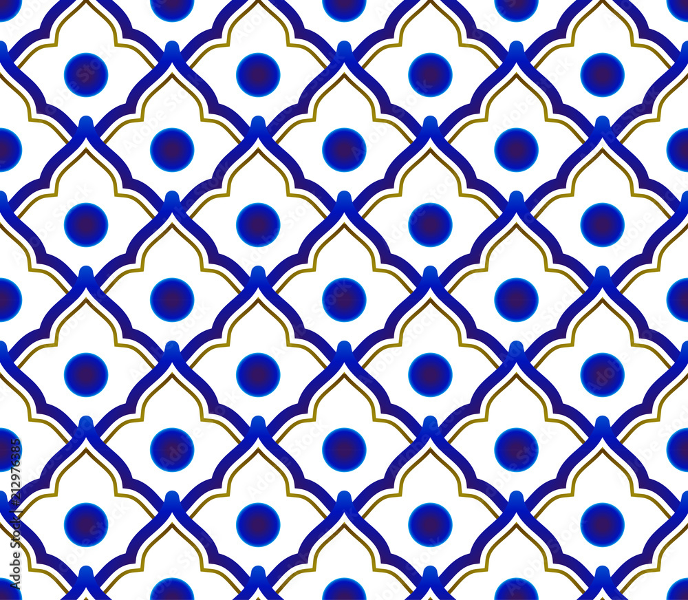 ceramic Thai pattern vector