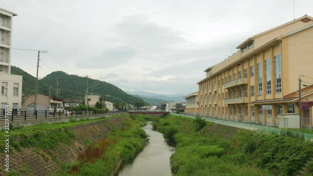 Timelapse of a small river in Tottori, Japan Timelapse of a small river in Tottori, Japan