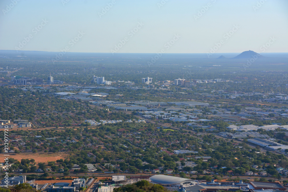 Gaborone view from Kgale hill, Botswana, Africa