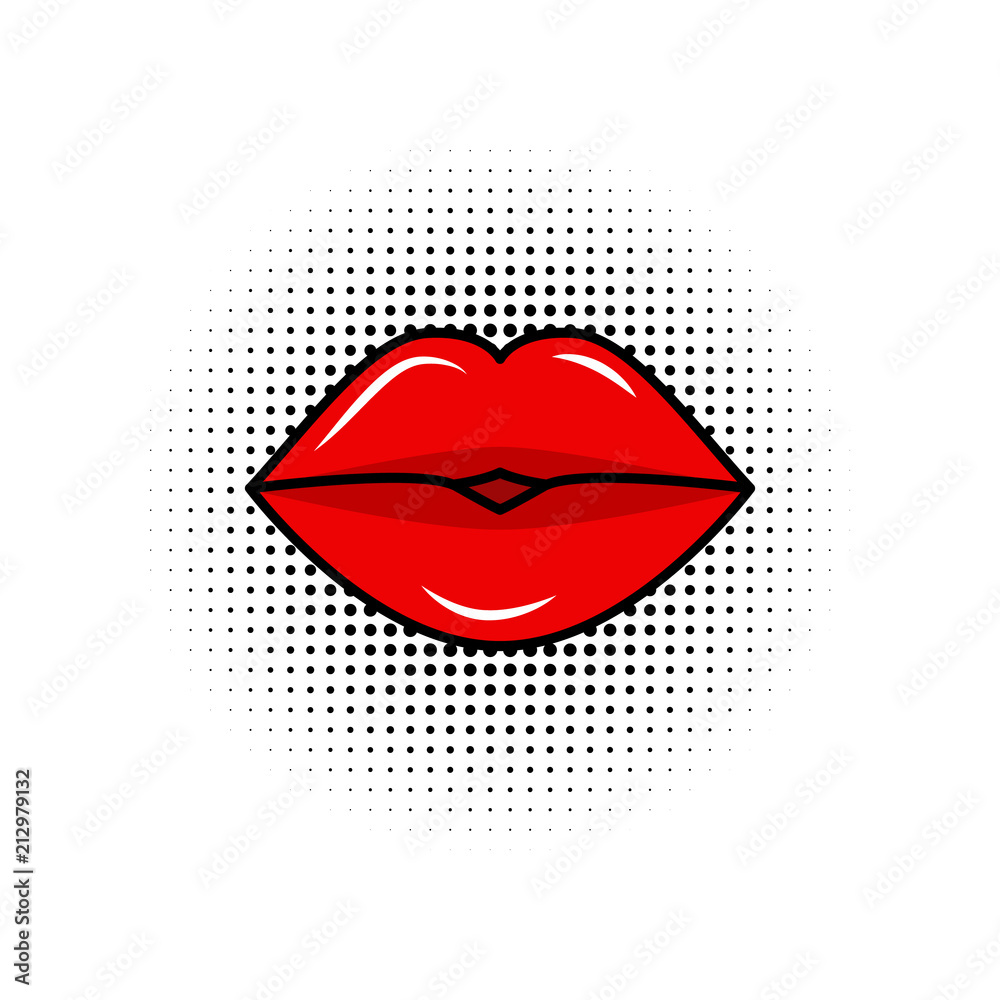 mouth design over dotted background vector illustration mouth design over dotted background vector illustration