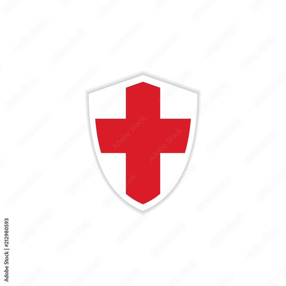 England Flag Emblem Vector Template Design Illustration England Flag Emblem Vector Template Design Illustration
