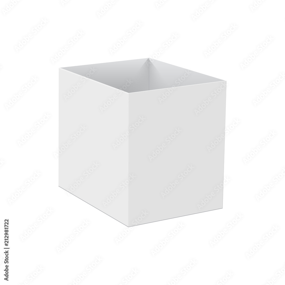 Blank of opened box isolated on white. Vector Blank of opened box isolated on white. Vector
