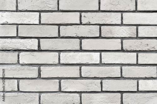 Old white brick wall pattern and background