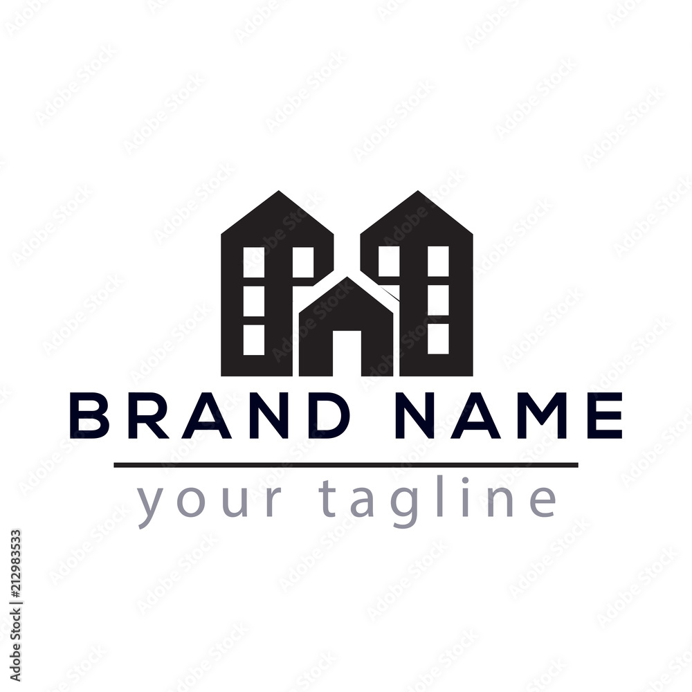 Apartment Build Logo vector element. Build Logo Template