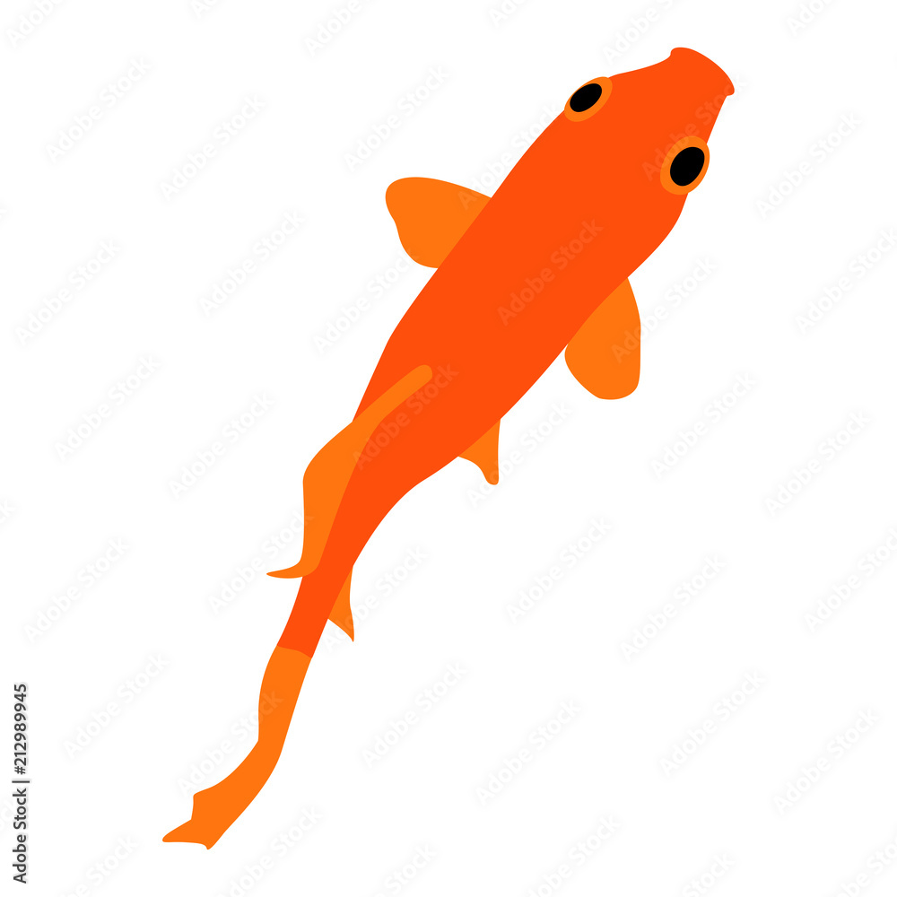 気持ちよさそうに泳ぐ金魚のイラスト 気持ちよさそうに泳ぐ金魚のイラスト