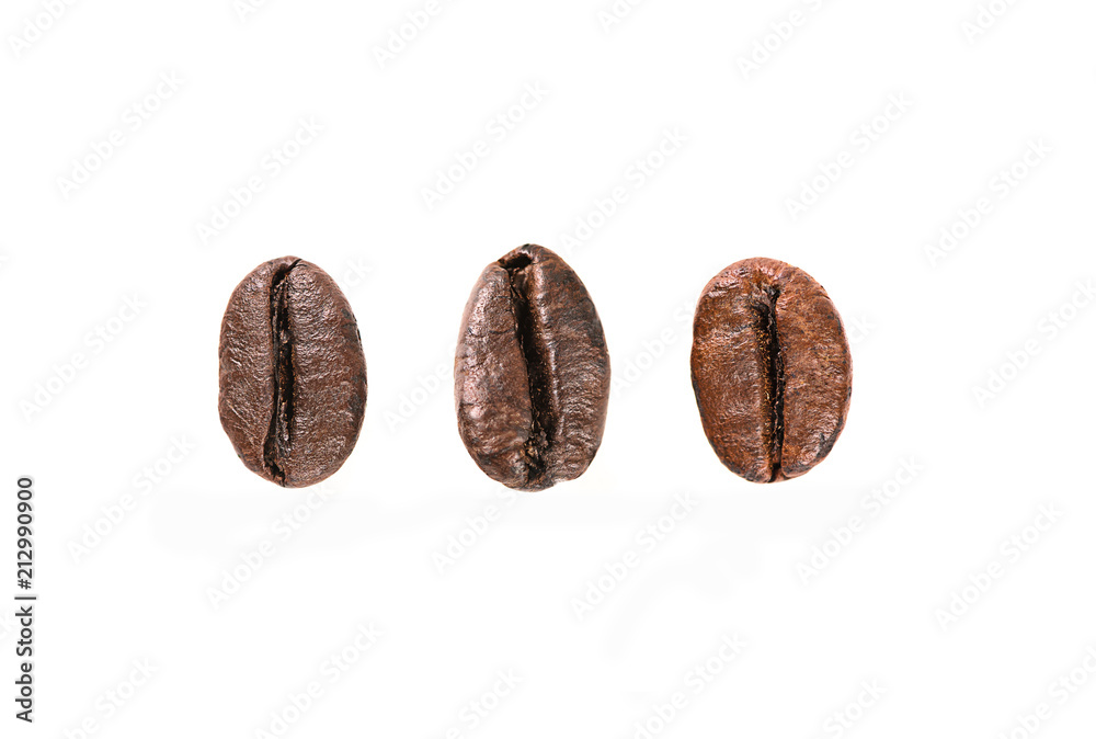 Coffee beans isolated on white background. Coffee beans isolated on white background.