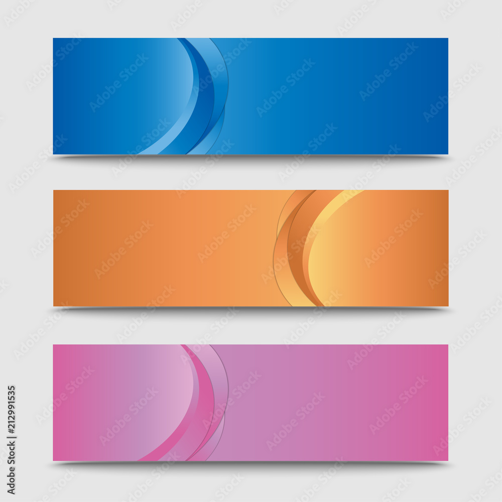 Fototapeta premium set banner template web