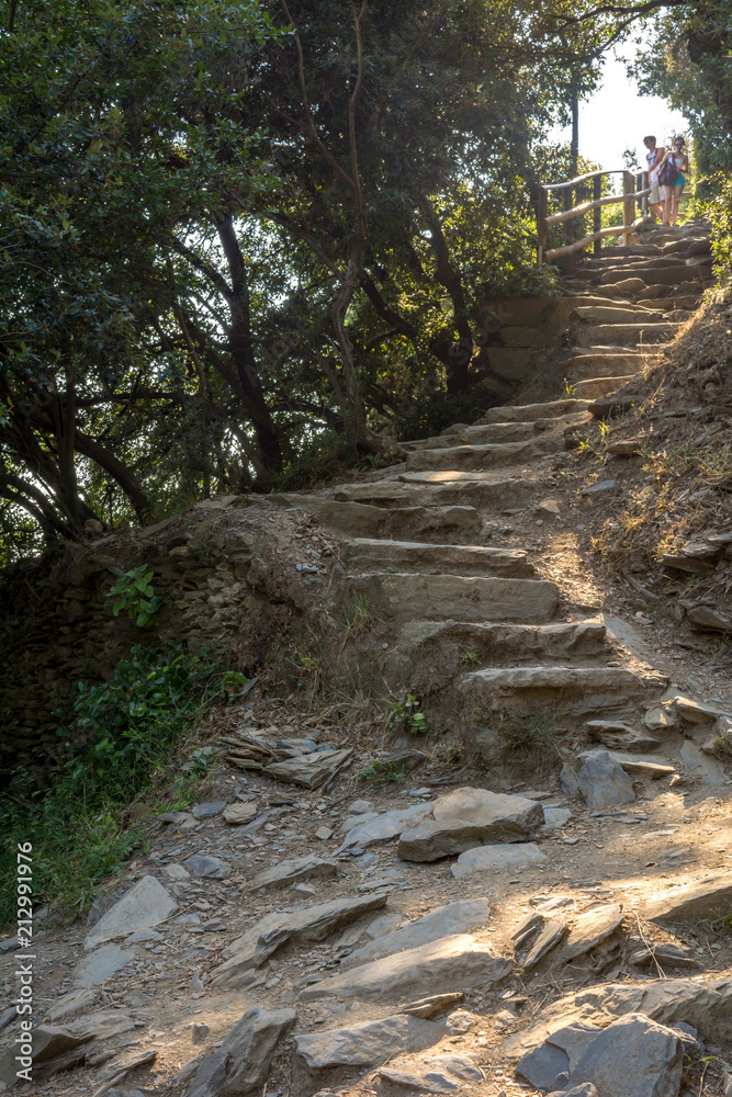 Stone Stairs in The Path from Vernazza to Monterosso Stone Stairs in The Path from Vernazza to Monterosso