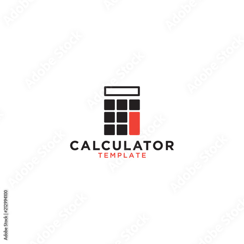 Calculator graphic design template