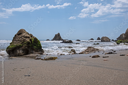 Rocks and ocean