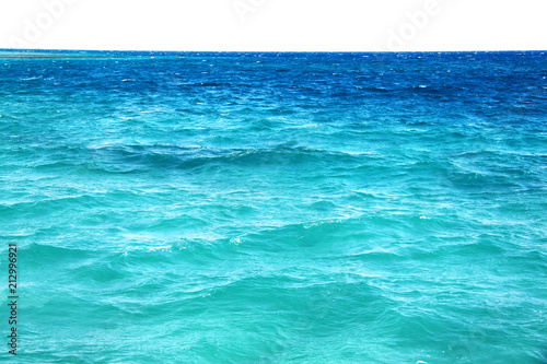 Photo of a macro of blue sea waves