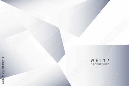 Abstract background with perspective. White geometric shapes.