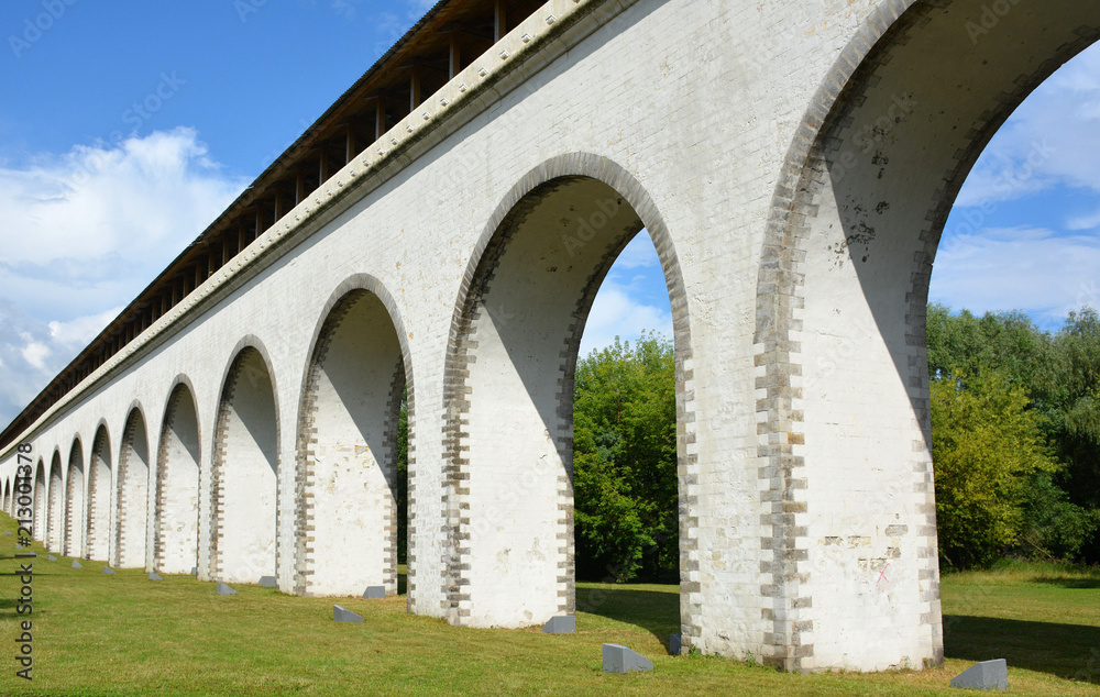 Aqueduct across the river Yauza