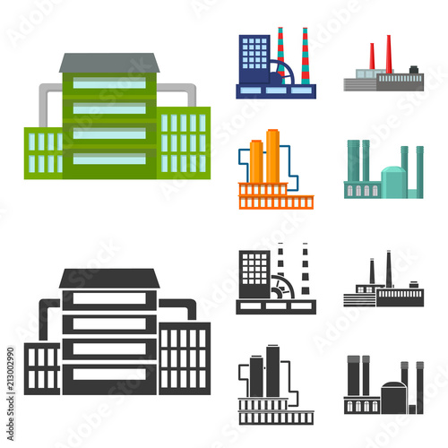 Industry, production.Factory set collection icons in cartoon,black style vector symbol stock illustration web.