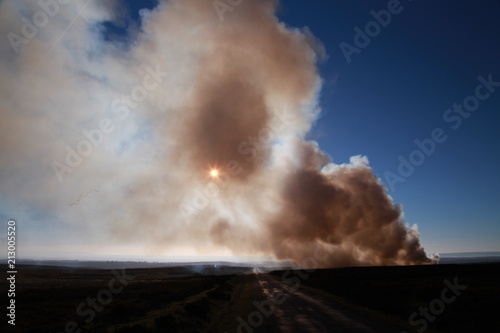 moorland fire,Greater Manchester