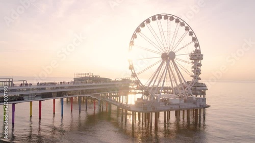 beautiful cinematic footage of the pier in Scheveningen the Netherlands.
Shot with DJI Inspire 2 X7. photo
