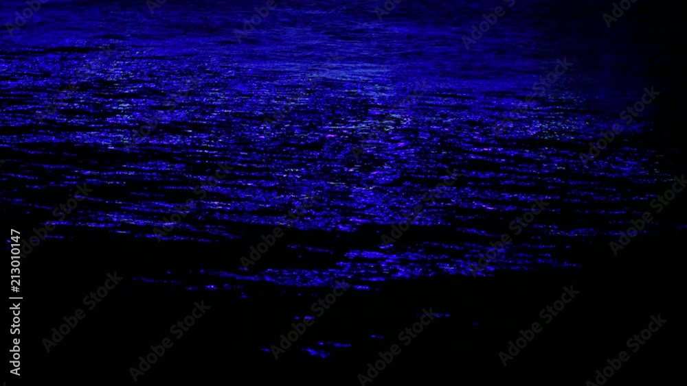 Background of Blue Lights Sparkle Generic Water Surface Ripple